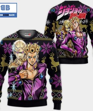 Giorno Giovanna JoJo’s Bizarre Adventure Anime Christmas 3D Sweater