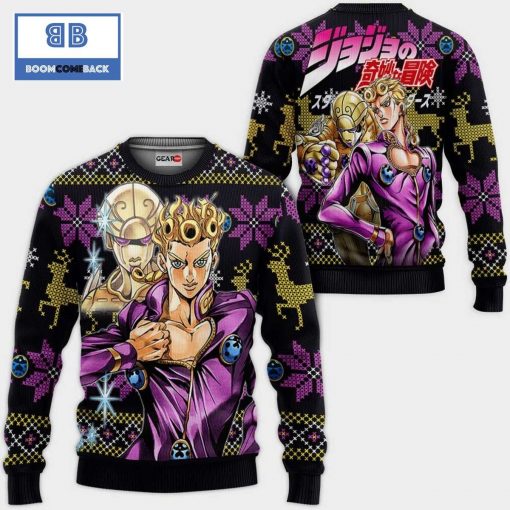 Giorno Giovanna JoJo’s Bizarre Adventure Anime Christmas 3D Sweater