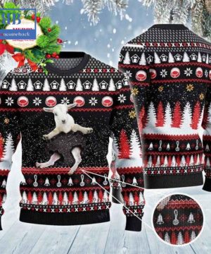 Goat Baby In Pocket Ugly Christmas Sweater