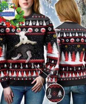 Goat Baby In Pocket Ugly Christmas Sweater