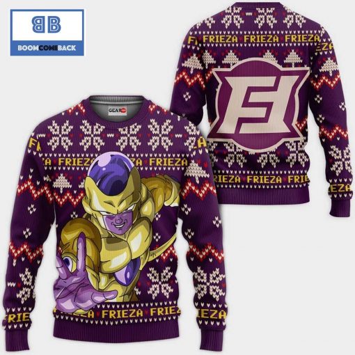 Golden Frieza Dragon Ball Anime Ugly Christmas Sweater