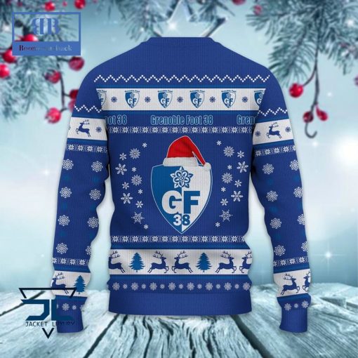 Grenoble Foot 38 Santa Hat Ugly Christmas Sweater