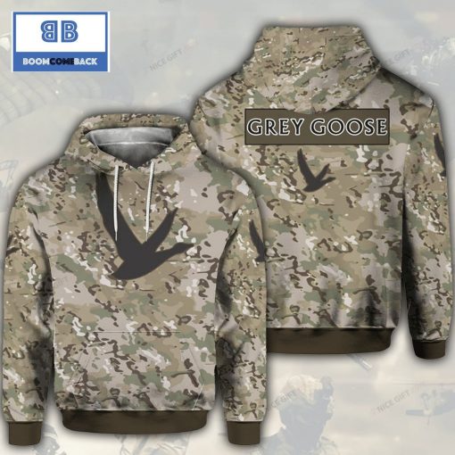 Grey Goose Camouflage 3D Hoodie