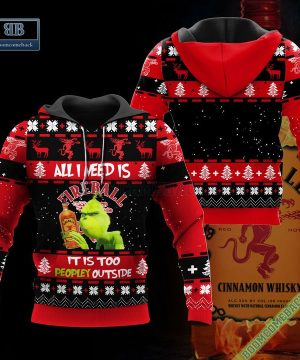 grinch all i need is fireball it is too peopley outside ugly christmas sweater hoodie zip hoodie bomber jacket 2 CY5Zi