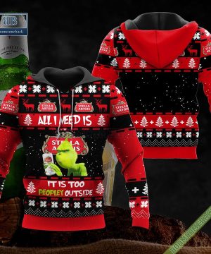 grinch all i need is stella artois it is too peopley outside ugly christmas sweater hoodie zip hoodie bomber jacket 2 HHQAB