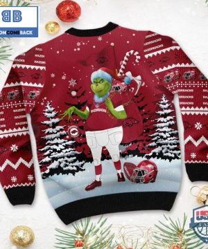 Grinch Arkansas Razorbacks NCAA Ugly Sweater