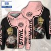 Groot Star War Stihl Black Light Green 3D Hoodie