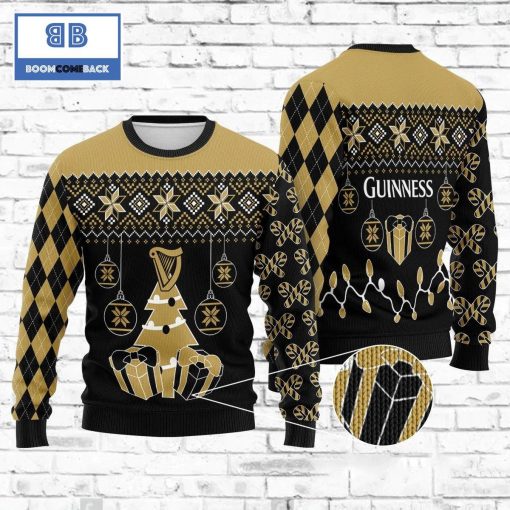 Guinness Beer Christmas 3D Sweater