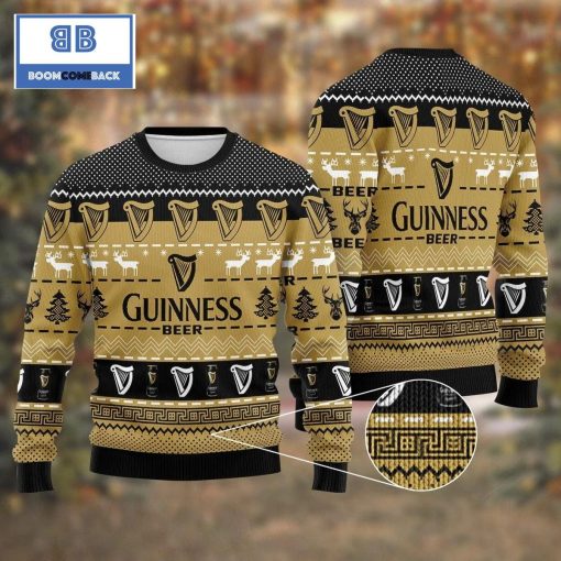 Guinness Beer Christmas Pattern 3D Sweater