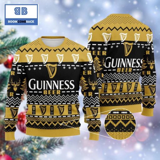 Guinness Beer Christmas Pattern 3D Sweater