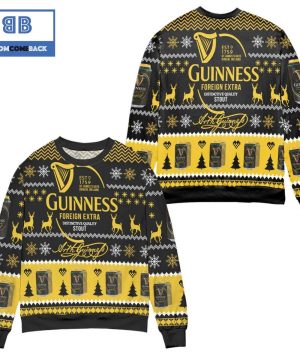 Guinness Beer Foreign Extra Stout Christmas 3D Sweater