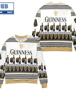 Guinness Beer Sparkle Star Christmas 3D Sweater