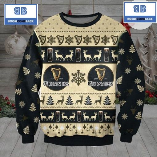 Guinness Logo Beer Christmas 3D Sweater