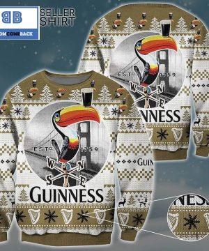 Guinness Toucan Beer 1759 Christmas 3D Sweater