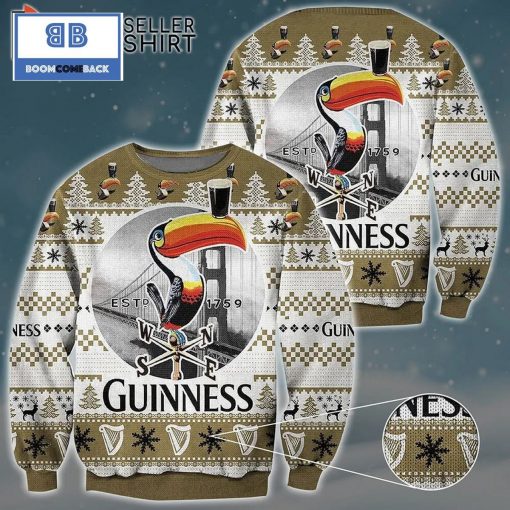 Guinness Toucan Beer 1759 Christmas 3D Sweater