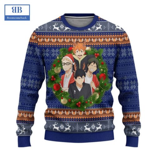 Haikyuu Christmas Circle Ugly Christmas Sweater