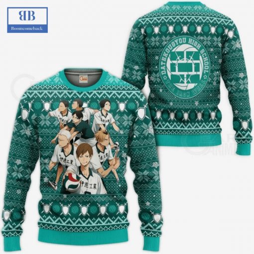 Haikyuu Date Tech High Ugly Christmas Sweater