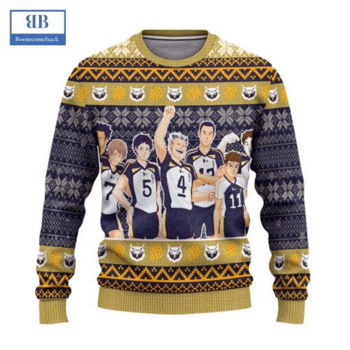 Haikyuu Fukurodani Academy Ver 2 Ugly Christmas Sweater