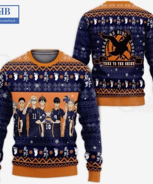 Haikyuu Karasuno High School Take To The Skies Ugly Christmas Sweater