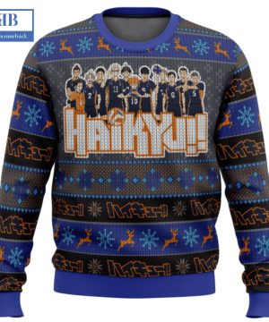 haikyuu karasuno high school ugly christmas sweater 3 qB3WW