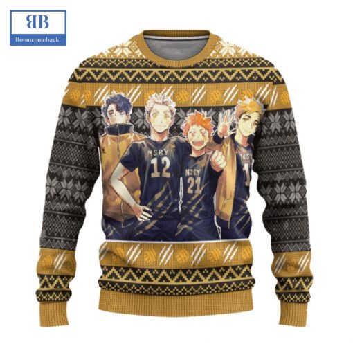 Haikyuu MSBY Black Jackals Ver 1 Ugly Christmas Sweater