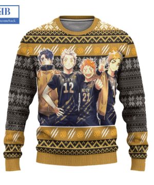 haikyuu msby black jackals ver 1 ugly christmas sweater 3 Fqd3F