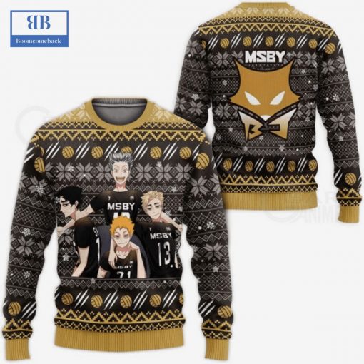 Haikyuu MSBY Black Jackals Ver 2 Ugly Christmas Sweater