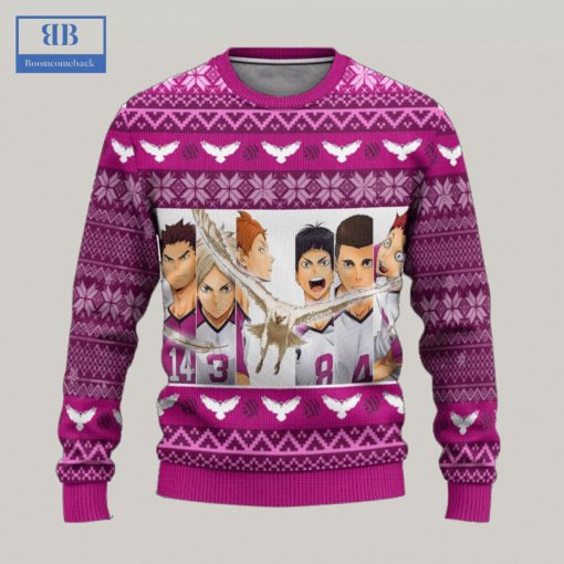 Haikyuu Shiratorizawa Academy Ver 1 Ugly Christmas Sweater