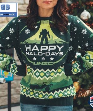 Happy Halo Days UNSC Ugly Christmas Sweater