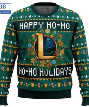 Happy Ho-Ho Ho-Ho Holidays League Of Legends Ugly Christmas Sweater