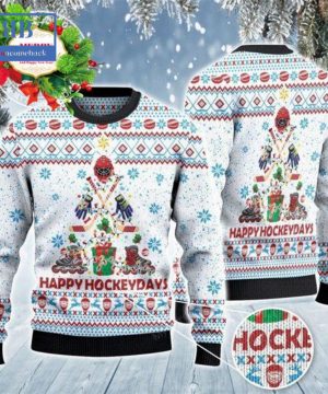 Happy Hockeydays Christmas Gift Ugly Christmas Sweater