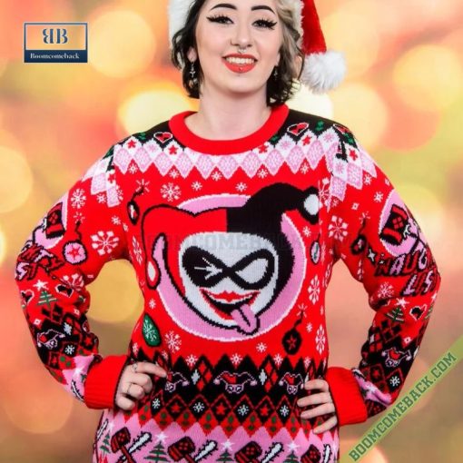 Harley Quinn Hey Puddin! 3D Ugly Christmas Sweater Gift For Adult And Kid