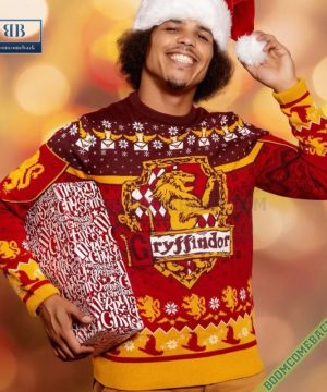 harry potter gryffindor house ugly christmas sweater gift for adult and kid 5 AA1t7