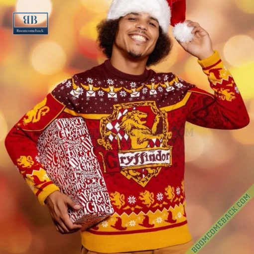 Harry Potter Gryffindor House Ugly Christmas Sweater Gift For Adult And Kid