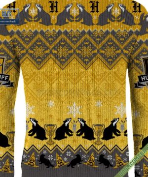 harry potter hufflepuff house ugly christmas sweater gift for adult and kid 11 liP1H