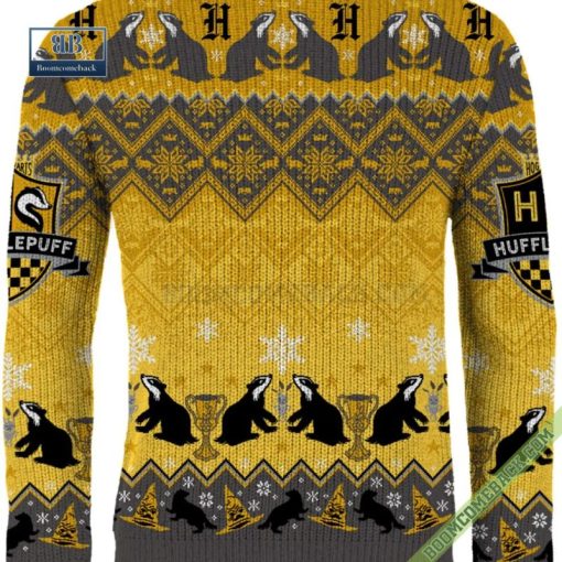 Harry Potter Hufflepuff House Ugly Christmas Sweater Gift For Adult And Kid