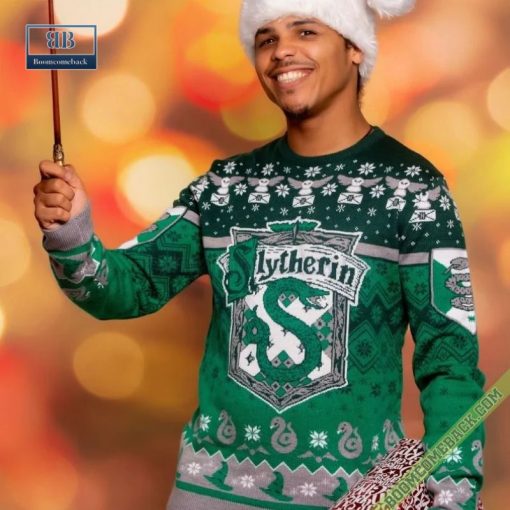 Harry Potter Slytherin Christmas Ugly Sweater Jumper Gift For Adult And Kid