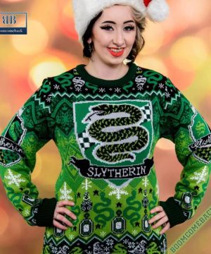 Harry Potter Slytherin House 3D Ugly Christmas Sweater Gift For Adult And Kid