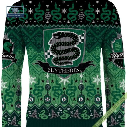 Harry Potter Slytherin House 3D Ugly Christmas Sweater Gift For Adult And Kid