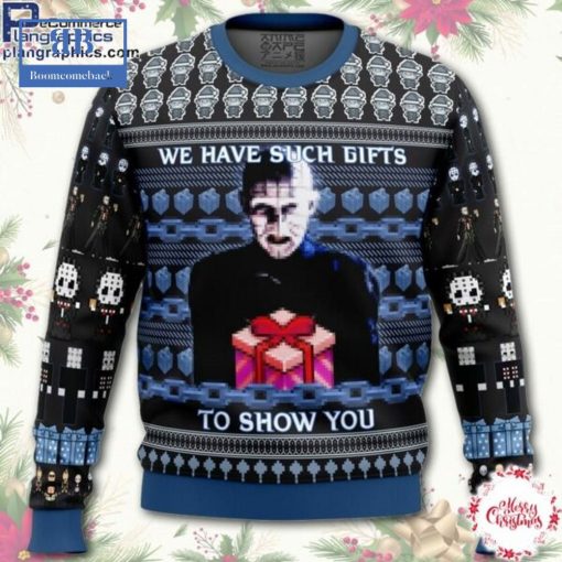 Hellraiser We Have Such Gifts To Show You Ugly Christmas Sweater