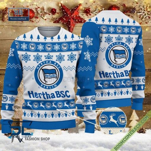 Hertha BSC Xmas Sweatshirt Ugly Christmas Sweater