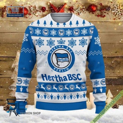 Hertha BSC Xmas Sweatshirt Ugly Christmas Sweater