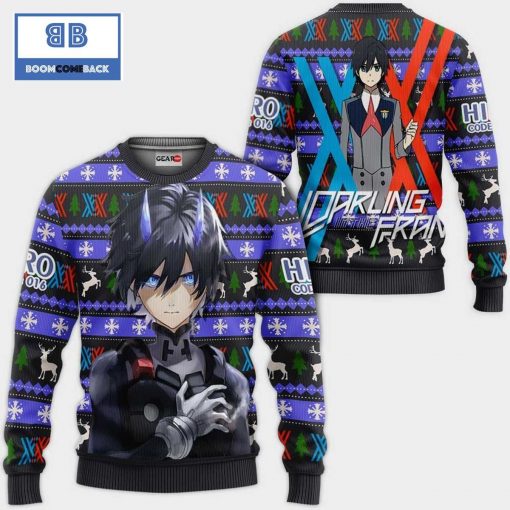 Hiro Code 016 Darling In The Franxx Anime Ugly Christmas Sweater