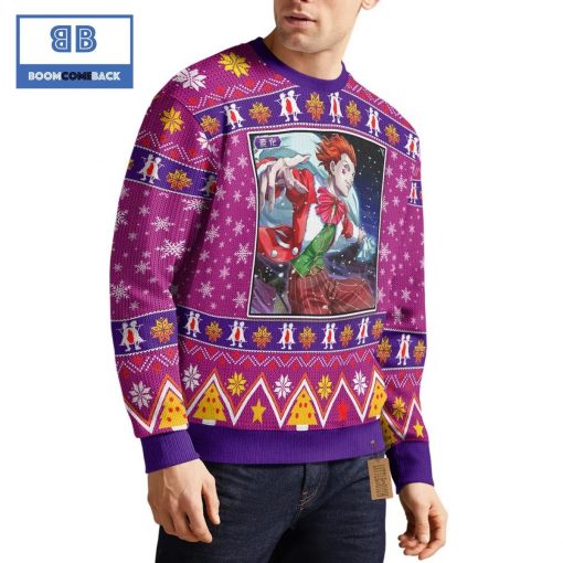 Hisoka Morow Hunter x Hunter Anime Christmas Custom Knitted 3D Sweater