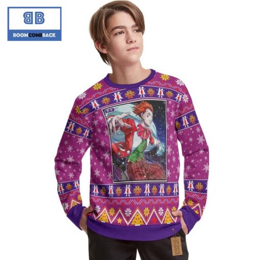 Hisoka Morow Hunter x Hunter Anime Christmas Custom Knitted 3D Sweater