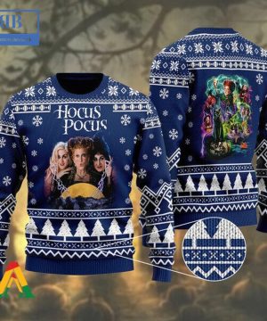 Hocus Pocus Blue Ugly Christmas Sweater