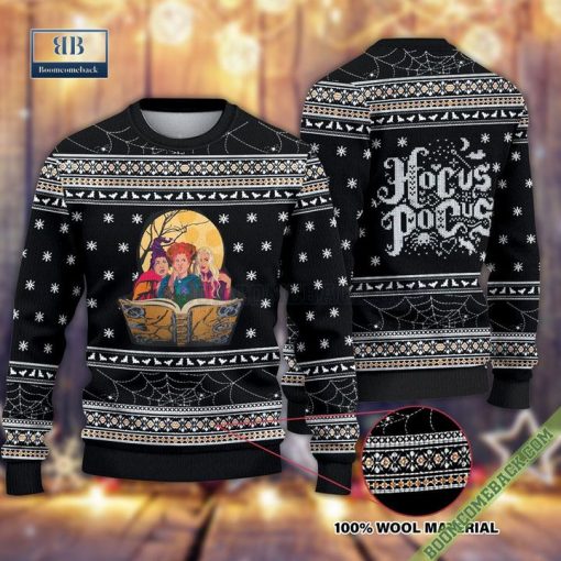 Hocus Pocus Magic Book 3D Ugly Sweater