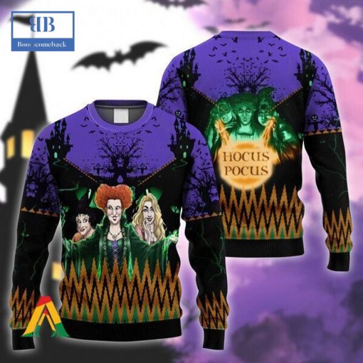 Hocus Pocus The Sanderson Sisters Ugly Christmas Sweater