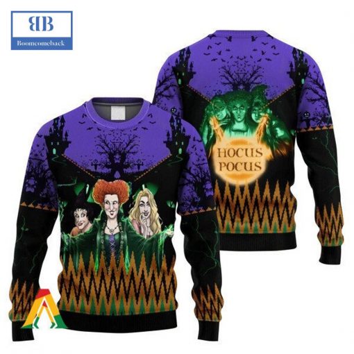 Hocus Pocus The Sanderson Sisters Ugly Christmas Sweater