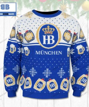 Hofbrau Munchen Beer Christmas 3D Sweater